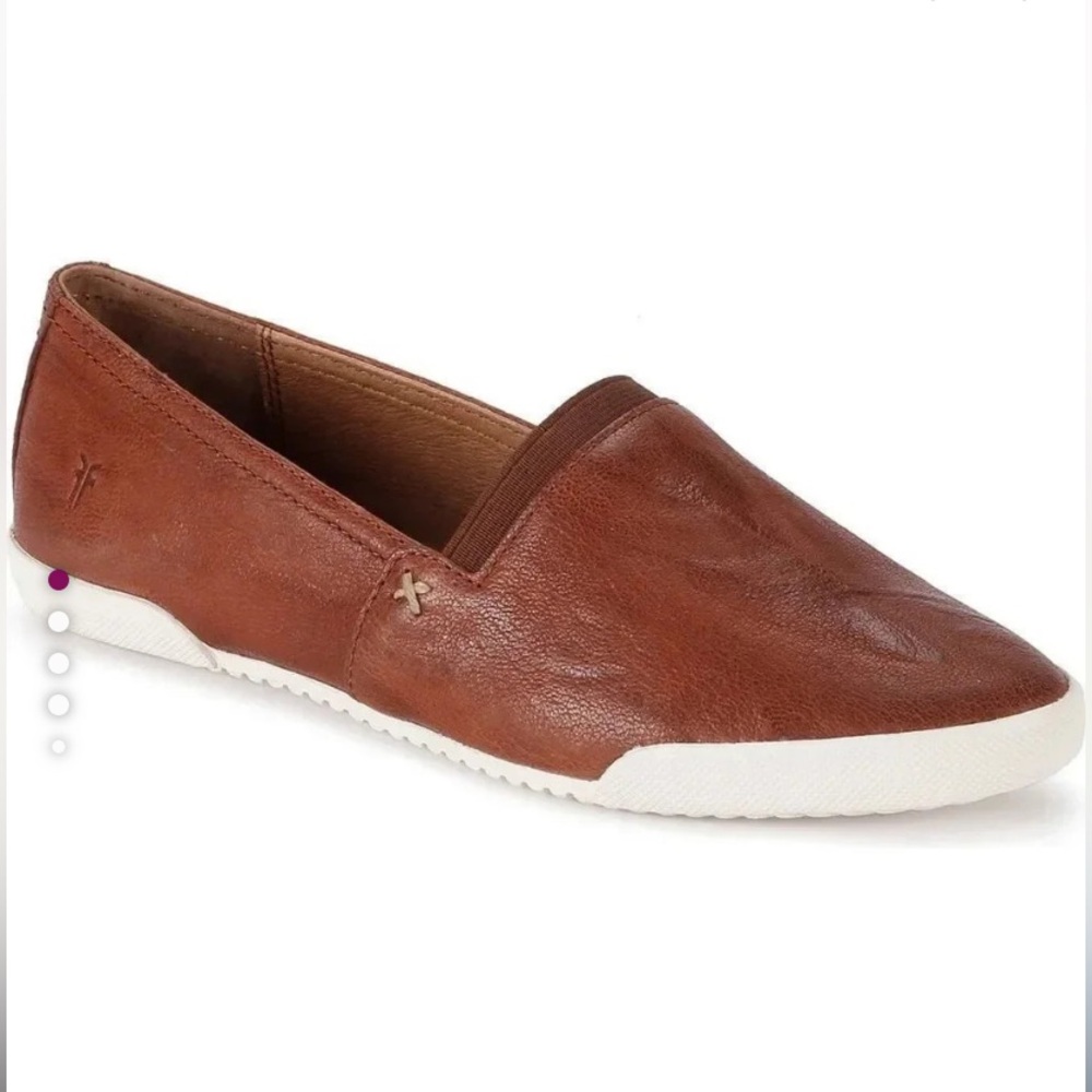 Frye | Melanie Slip On Leather Flats Loafers Shoes Women’s 8.5 M Tan Brown